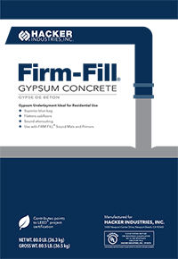 FIRM-FILL&reg; Gypsum Concrete